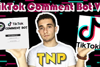 develop automated tiktok bot, live streaming bot, instagram api bot, twitter bot