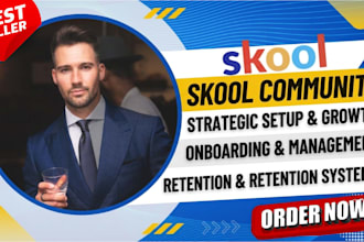 setup skool online community skool course creation skool manager