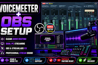 setup voicemeeter banana or potato with obs for streaming