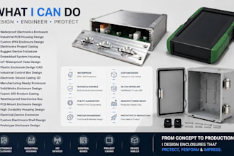 design waterproof pcb enclosure industrial case and housing