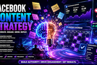 create a facebook content strategy for organic audience growth