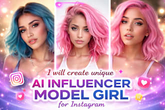 create unique ai influencer model girl for instagram