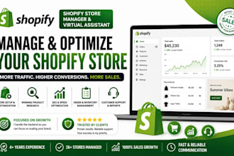 your shopify store manager and shopify virtual assistant for growth
