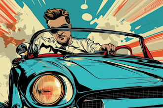 draw special comic illustration or graphic novel