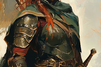 fantasy dnd character illustration