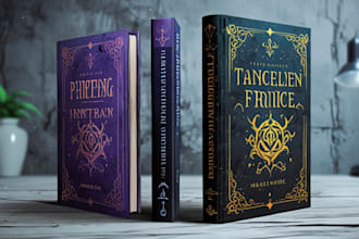design a premium dark fantasy or gothic romance book cover