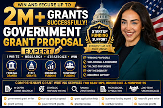 do government grant proposal and application for startup business