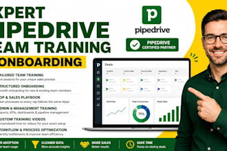 provide expert pipedrive team training and onboarding