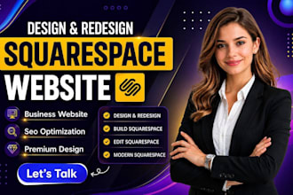 rebuild squarespace website design or redesign squarespace website development