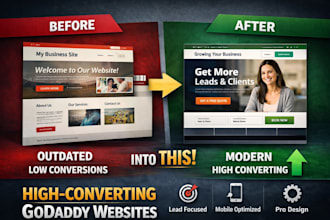 godaddy website design a high converting godaddy website redesign godaddy site