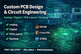 do pcb design, analog circuit design, orcad,digital circuit design, pcb routing