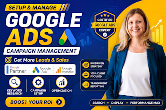 setup google ads for ppc ads campaign do keyword research optimize ads campaign