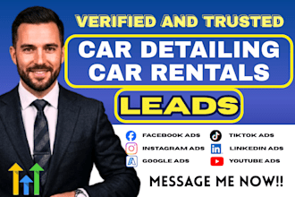 10x boost your car detailing , car rental business with leads via google ads