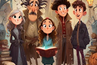 create space cartoon book cover