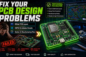 do kicad pcb design, pcb layout, esp32 and arduino circuit