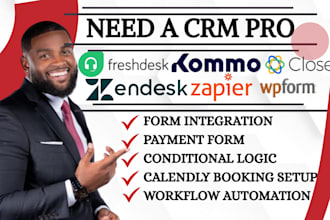 integrate and automate  freshdesk zendesk close CRM with wpforms kommo zapier