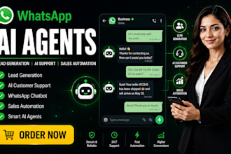 do whatsapp ai agents, lead generation whatsapp chatbot ai customer support bot
