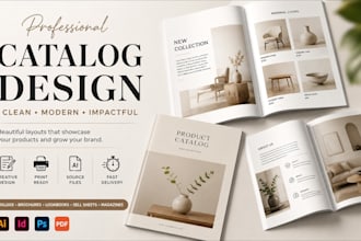 create independent living brochure, business card flyer, product catalog leaflet