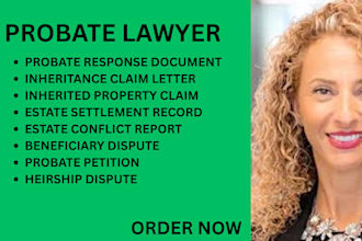 handle probate petitions, estate asset disputes and inheritance claim matters