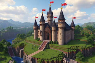 build minecraft castle, villages, base, hubs, spawns, house