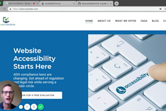 create web accessibility section and wcag compliant by code fix