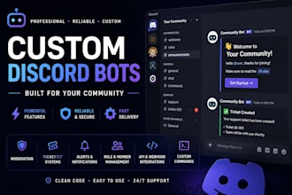 build a professional discord bot for your community