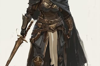 fantasy dnd character illustration