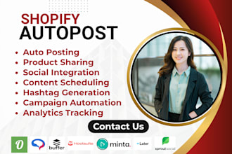 setup shopify autopost outfy predis post studio hootsuite minta later sprout