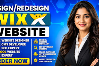 wix website designer, wix cms developer, wix seo, school website, wix expert