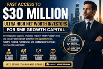 raise your capital from uhnw investors, hedge funds and family offices