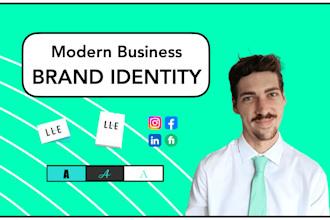 design a modern brand identity, logo design and branding kit