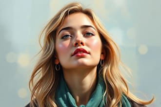 draw a professional portrait painting for you, noai