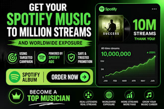 get spotify music to millions streams spotify music promotion spotify streams