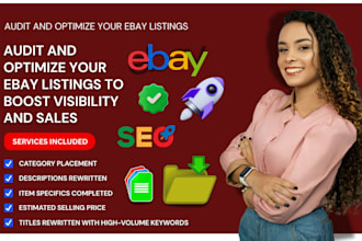 audit and optimize your ebay listings to boost visibility and sales
