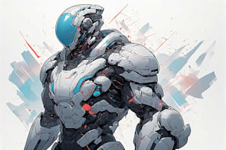 design custom futuristic avatars and character concepts