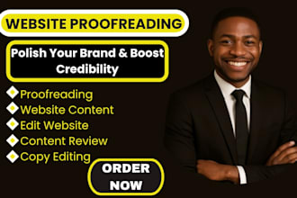 proofread and edit your website content for clarity and flow