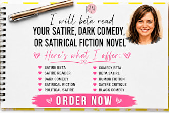 beta read your satire dark comedy or satirical fiction novel