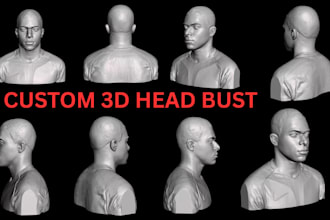 sculpt realistic 3d head bust statues bust model 3d face model for 3d printing