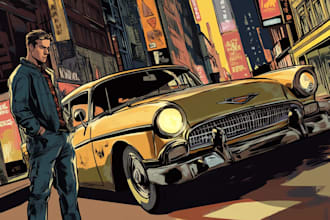 comic book illustration with comic illustrator