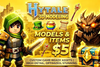 create models and textures for hytale hytale 3d model hytale model hytale design