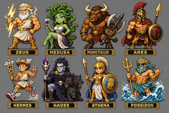 create mobile indie games props, icons and item assets