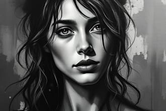 draw or paint artistic portrait of you