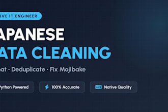 clean, format, and fix your japanese data or text