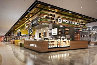 design stunning 3d shopping center, commercial hall, interior render,environment