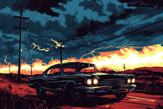 design comic book illustration, comic illustration