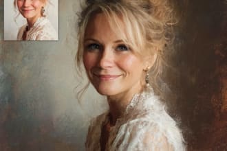draw a professional portrait painting for you, noai