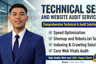 technical seo on page website audit google search console and indexing