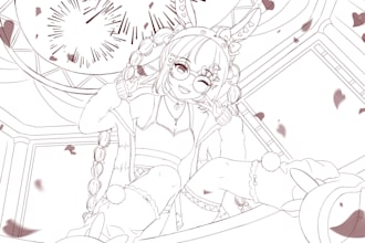draw sketch anime illustration