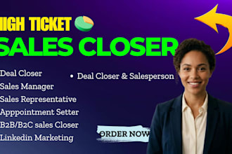 high ticket sales closer, cold calling b2b lead gen sales rep appointment setter