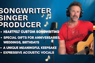 sing a custom country song with gritty vocals as a male singer